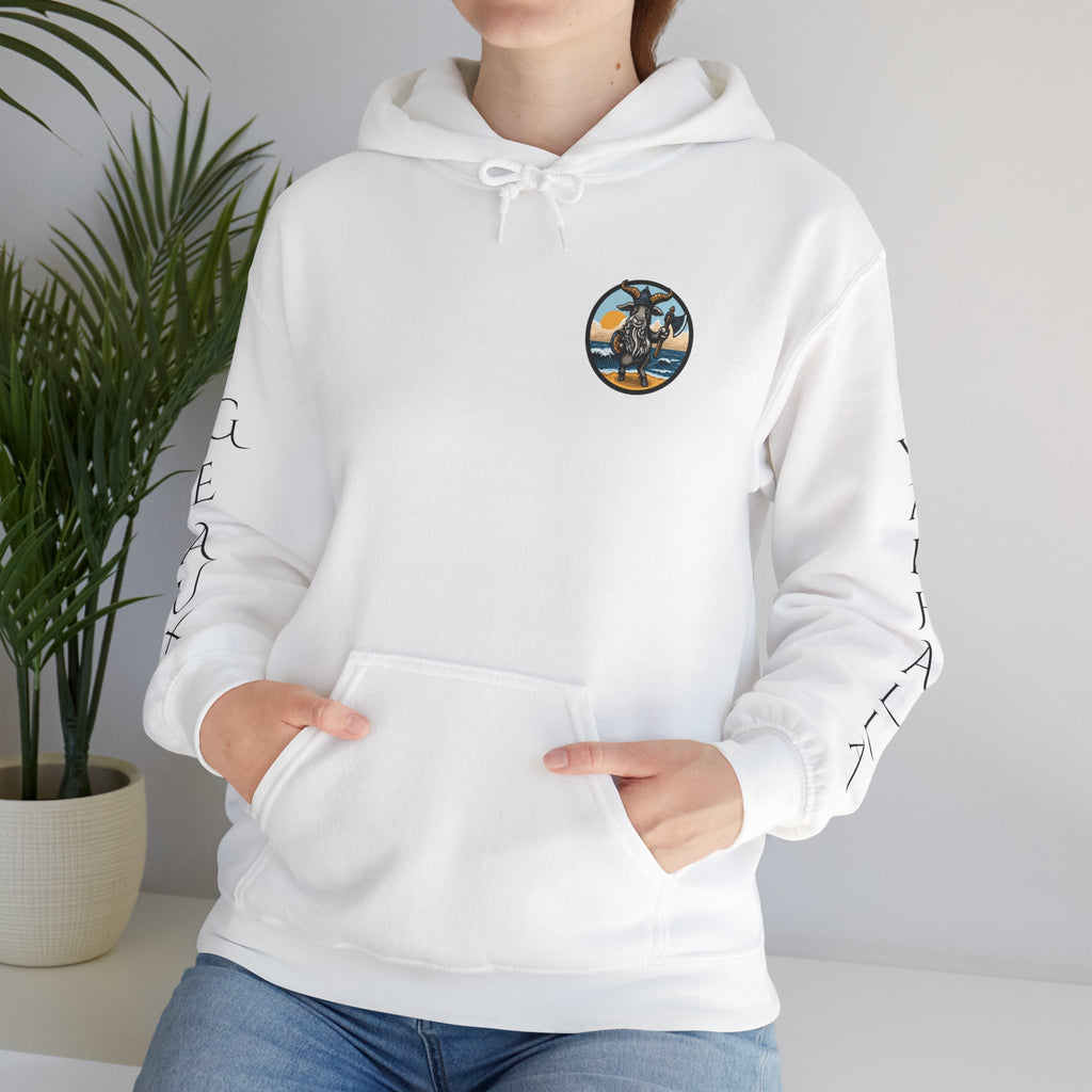 🐐⚔️ Patriot by Blood. Viking by Spirit. Hoodie – Geaux Valhalla Edition