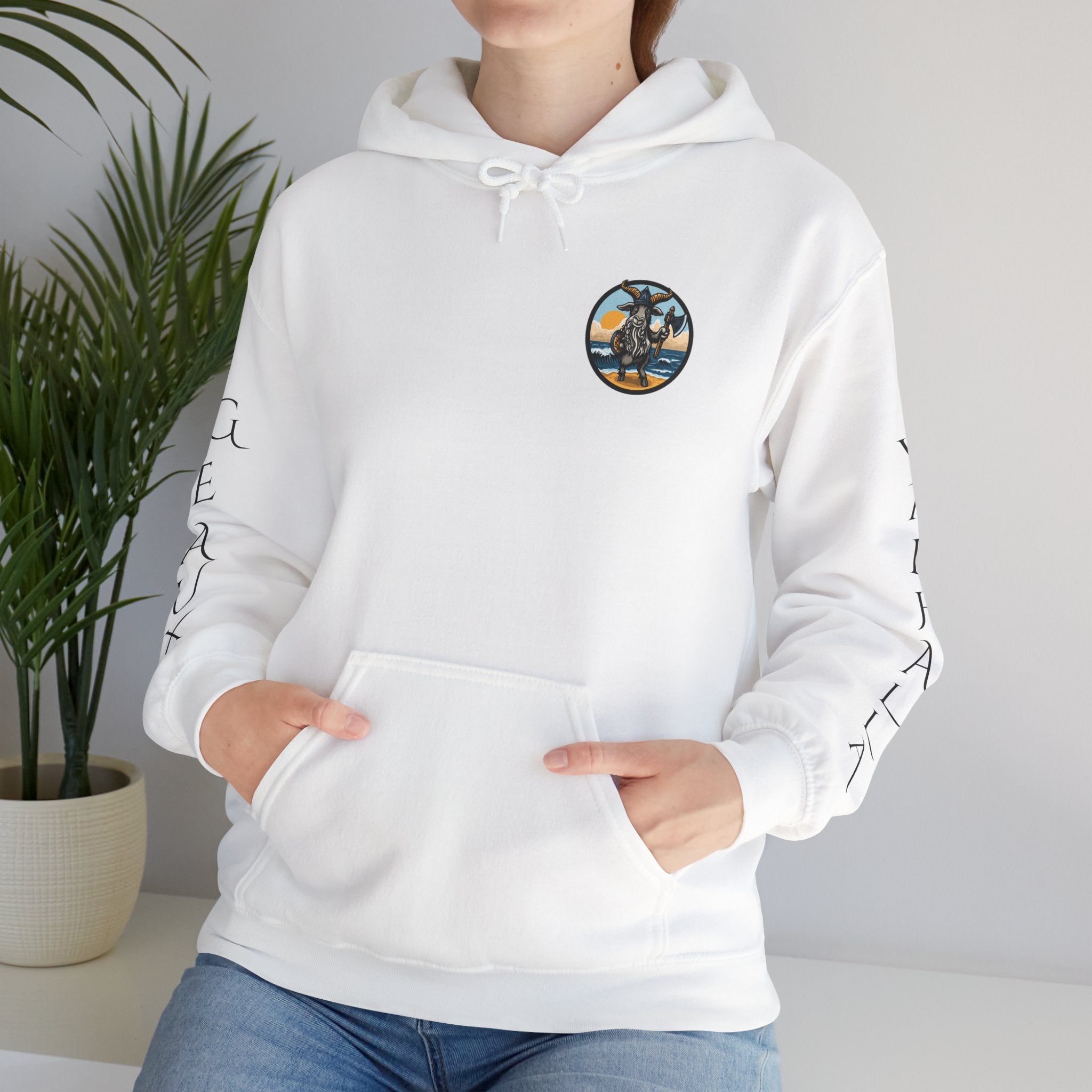 🐐⚔️ Patriot by Blood. Viking by Spirit. Hoodie – Geaux Valhalla Edition