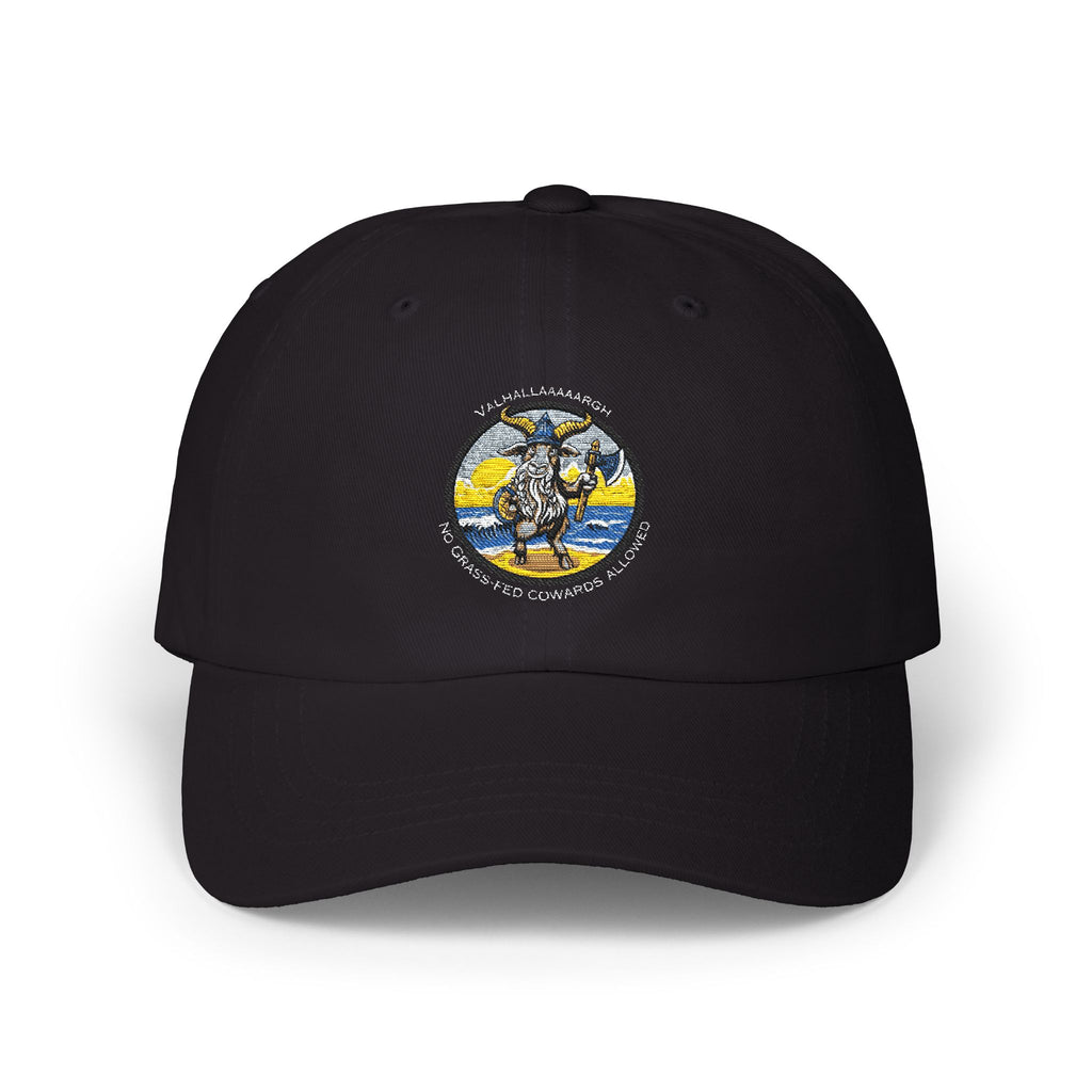 🐐⚔️ Valhallaaaaargh Classic Dad Cap – Geaux Valhalla Edition