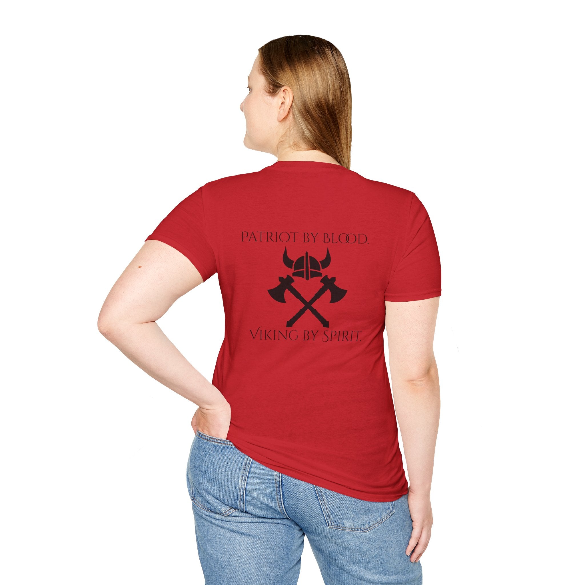 🐐⚔️ Patriot by Blood. Viking by Spirit. T-Shirt – Geaux Valhalla Edition