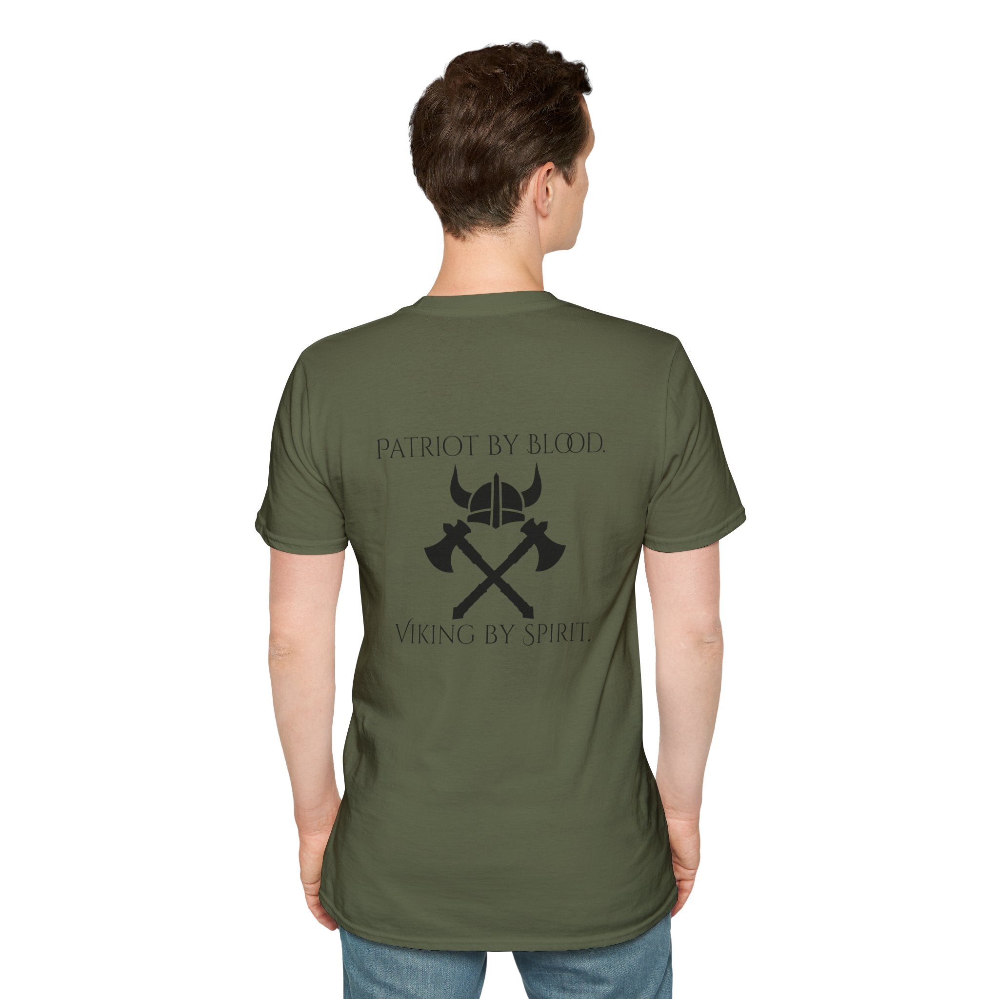 🐐⚔️ Patriot by Blood. Viking by Spirit. T-Shirt – Geaux Valhalla Edition