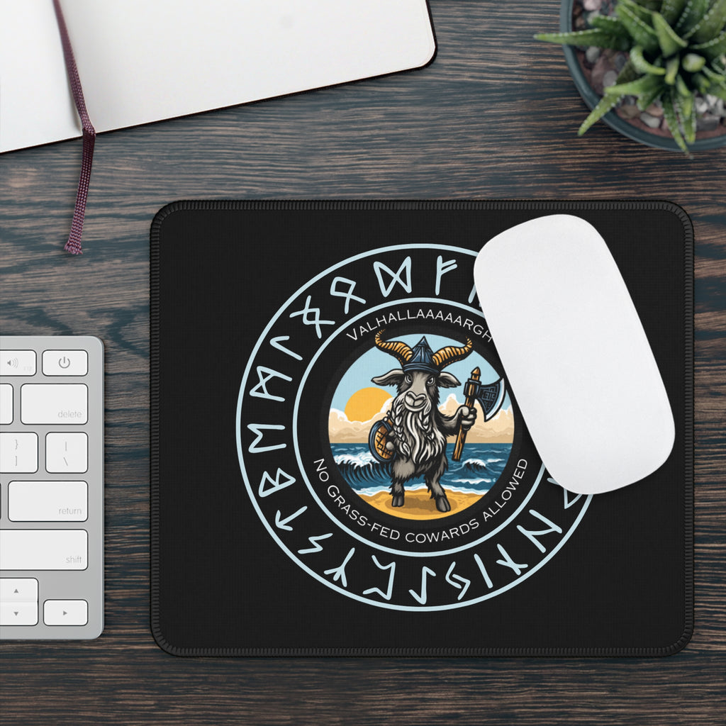 🐐⚔️ Valhallaaaaargh Gaming Mouse Pad – No Grass-Fed Cowards Allowed