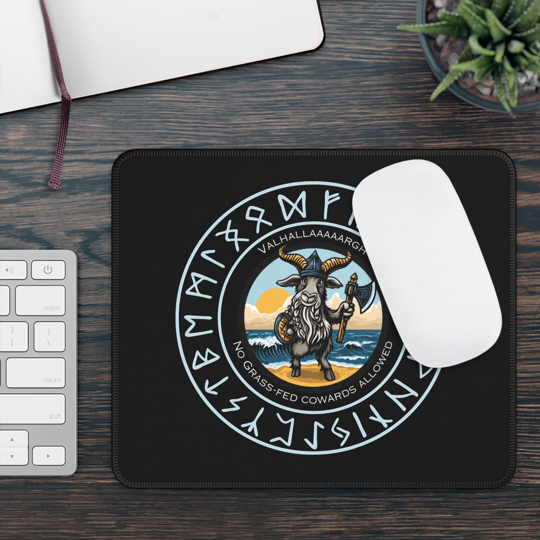 🐐⚔️ Valhallaaaaargh Gaming Mouse Pad – No Grass-Fed Cowards Allowed