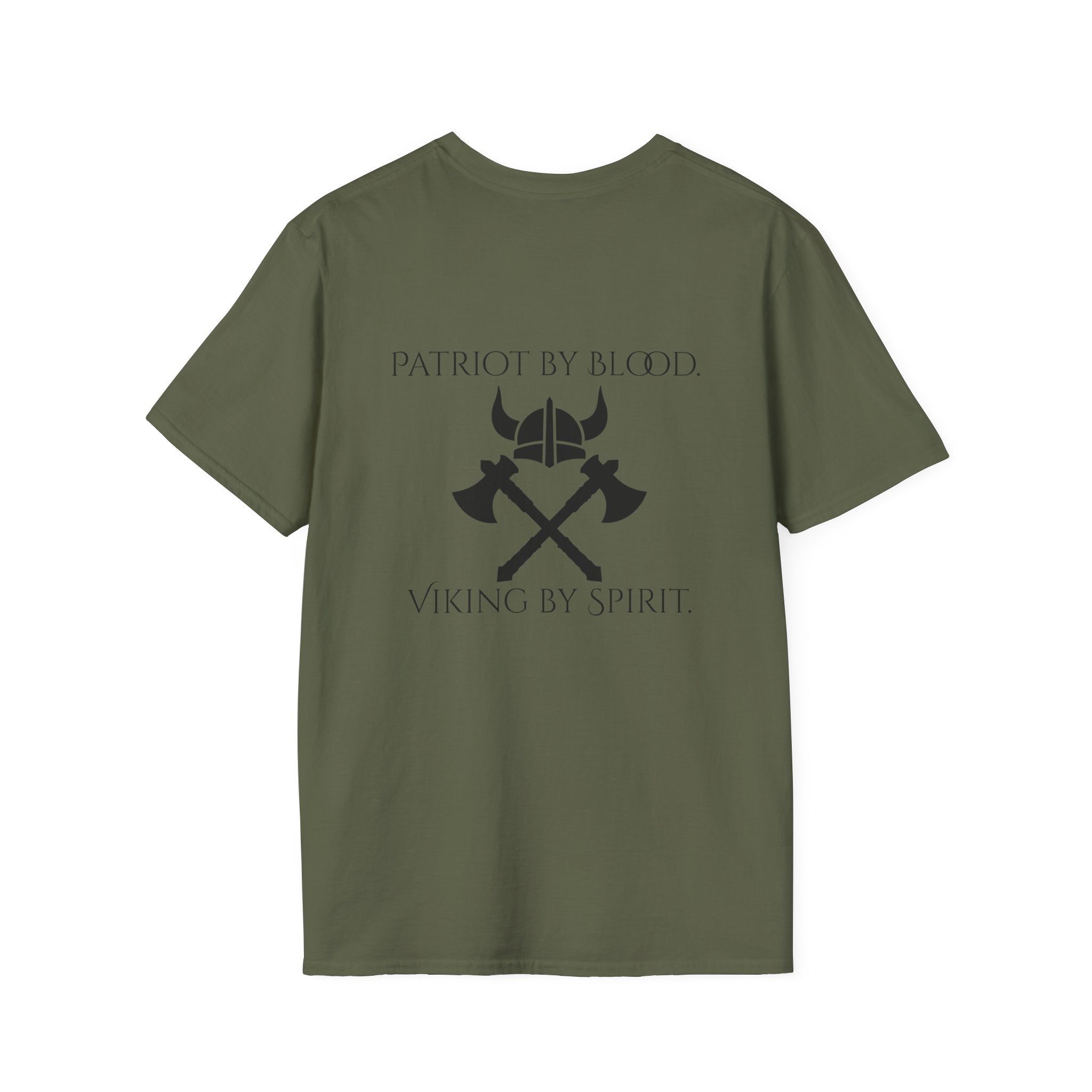 🐐⚔️ Patriot by Blood. Viking by Spirit. T-Shirt – Geaux Valhalla Edition