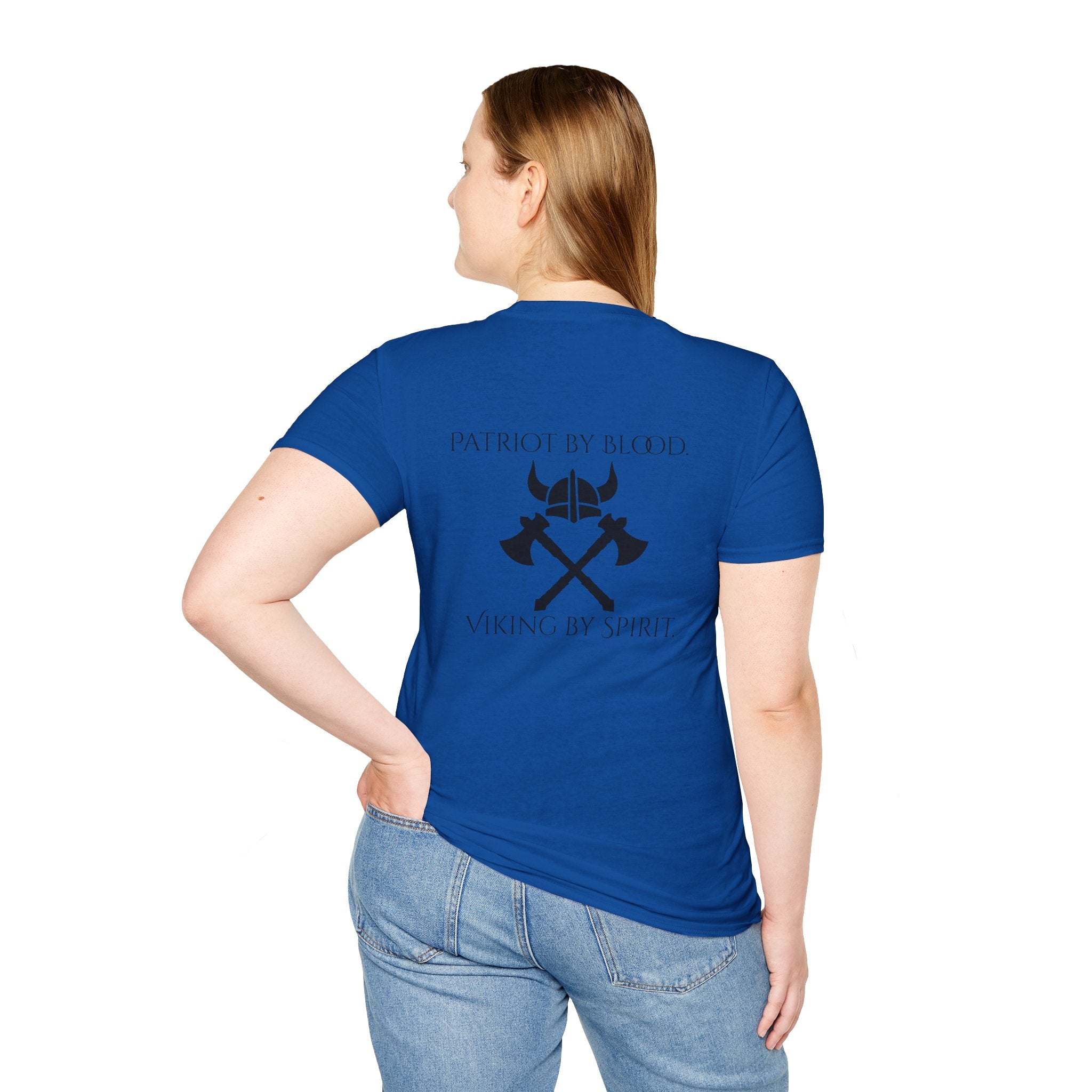 🐐⚔️ Patriot by Blood. Viking by Spirit. T-Shirt – Geaux Valhalla Edition