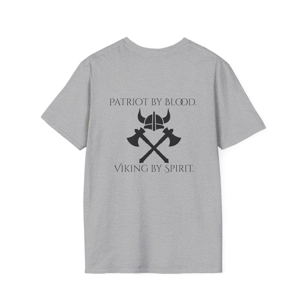 🐐⚔️ Patriot by Blood. Viking by Spirit. T-Shirt – Geaux Valhalla Edition