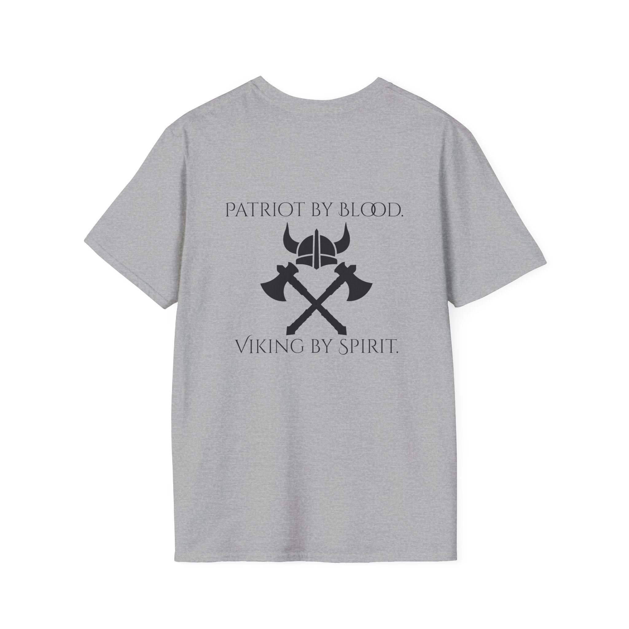 🐐⚔️ Patriot by Blood. Viking by Spirit. T-Shirt – Geaux Valhalla Edition