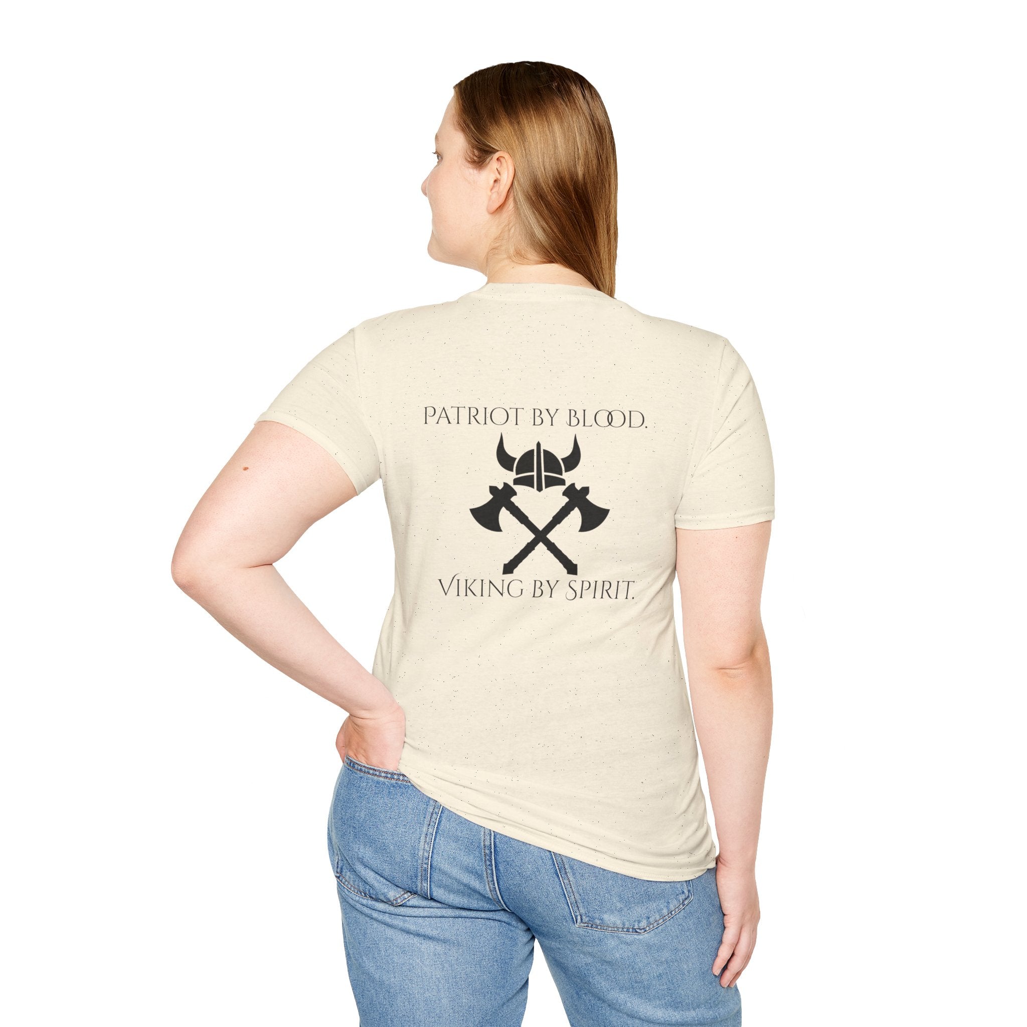 🐐⚔️ Patriot by Blood. Viking by Spirit. T-Shirt – Geaux Valhalla Edition