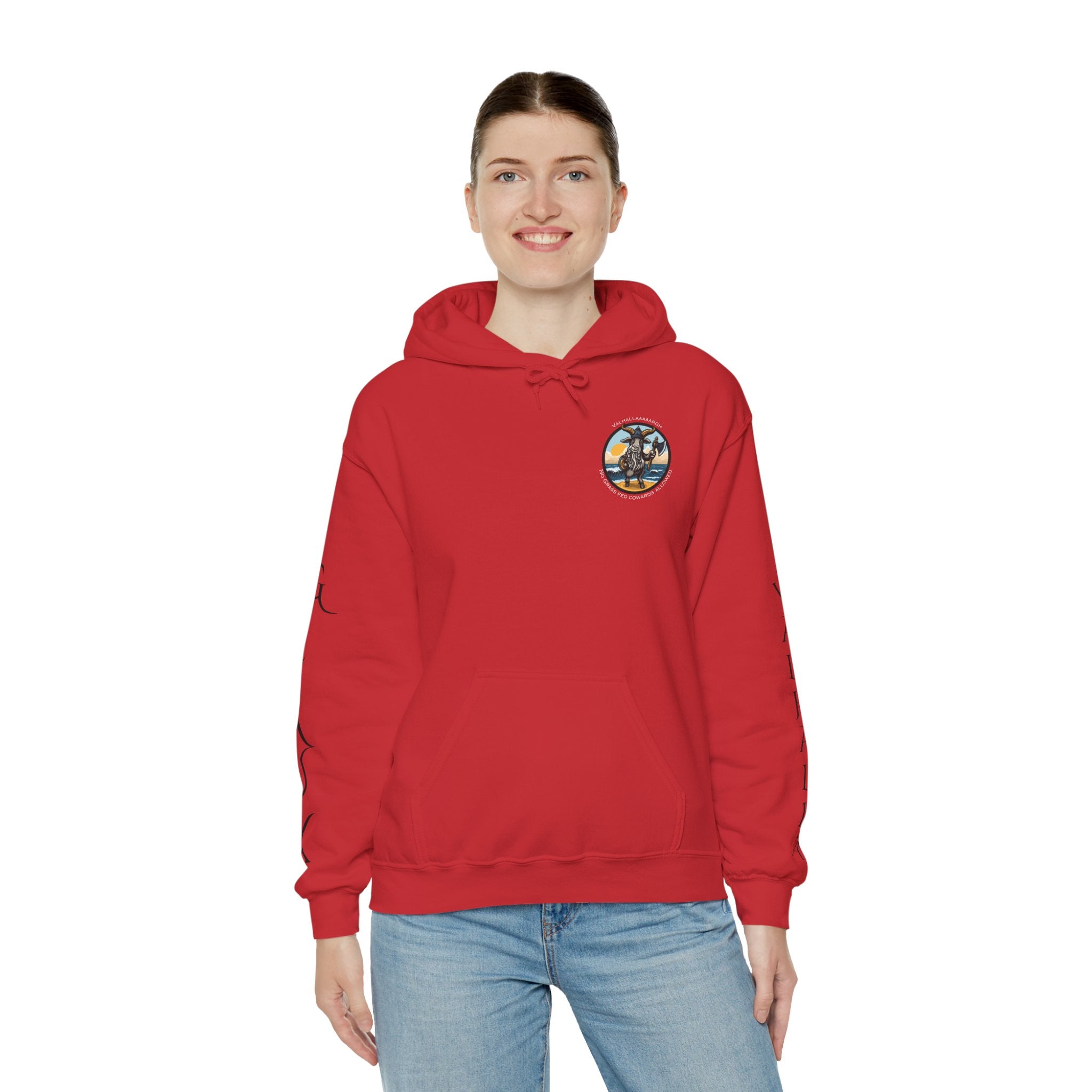 🐐⚔️ Patriot by Blood. Viking by Spirit. Hoodie – Geaux Valhalla Edition