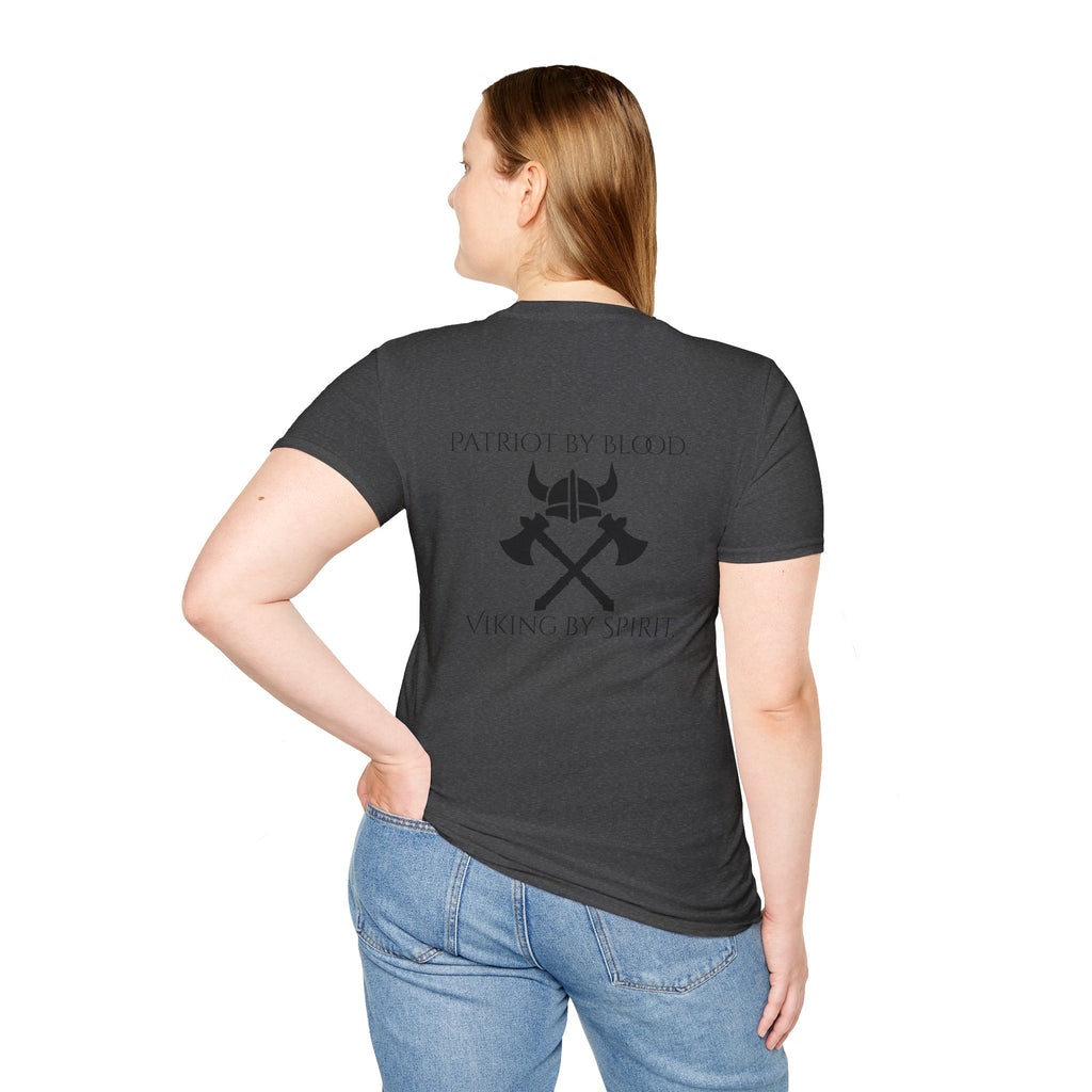 🐐⚔️ Patriot by Blood. Viking by Spirit. T-Shirt – Geaux Valhalla Edition