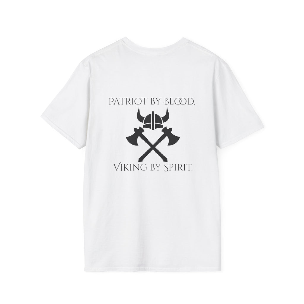 🐐⚔️ Patriot by Blood. Viking by Spirit. T-Shirt – Geaux Valhalla Edition
