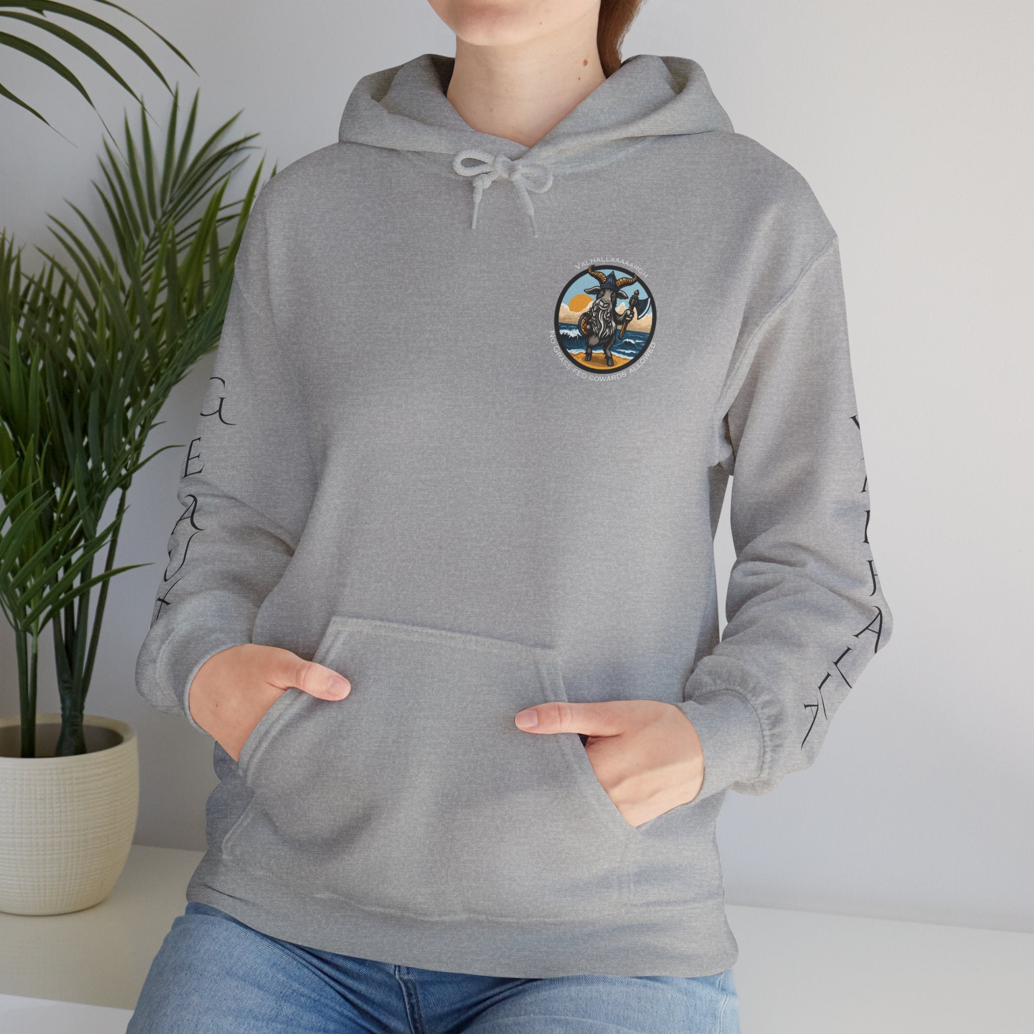 🐐⚔️ Patriot by Blood. Viking by Spirit. Hoodie – Geaux Valhalla Edition