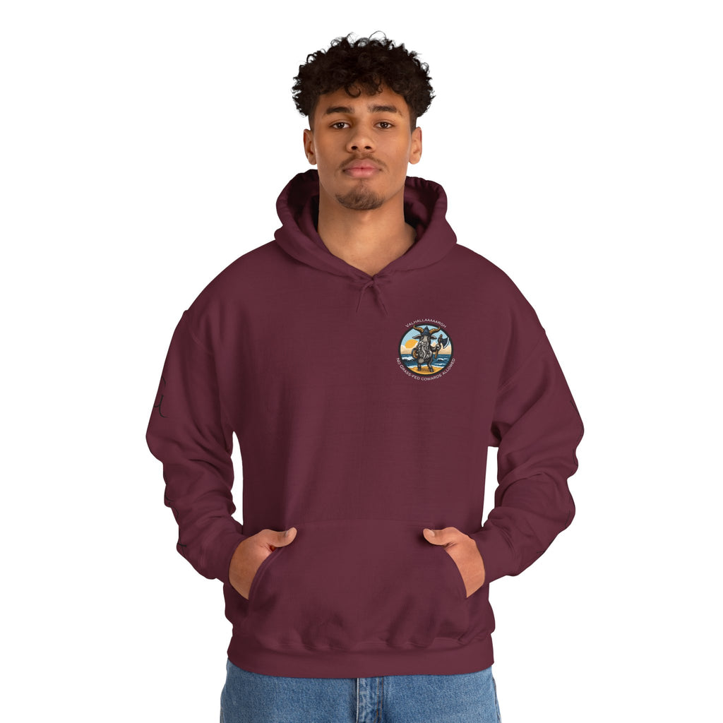 🐐⚔️ Patriot by Blood. Viking by Spirit. Hoodie – Geaux Valhalla Edition
