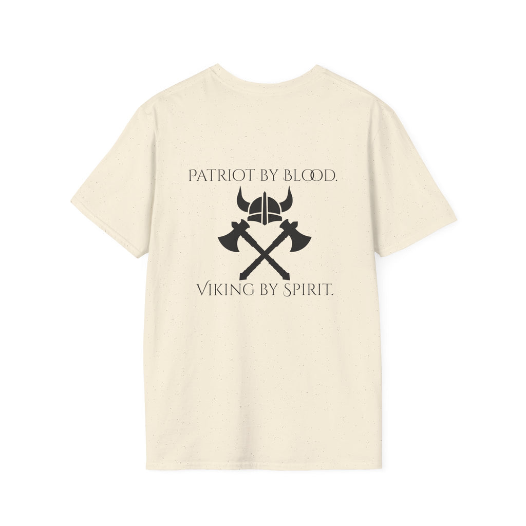 🐐⚔️ Patriot by Blood. Viking by Spirit. T-Shirt – Geaux Valhalla Edition