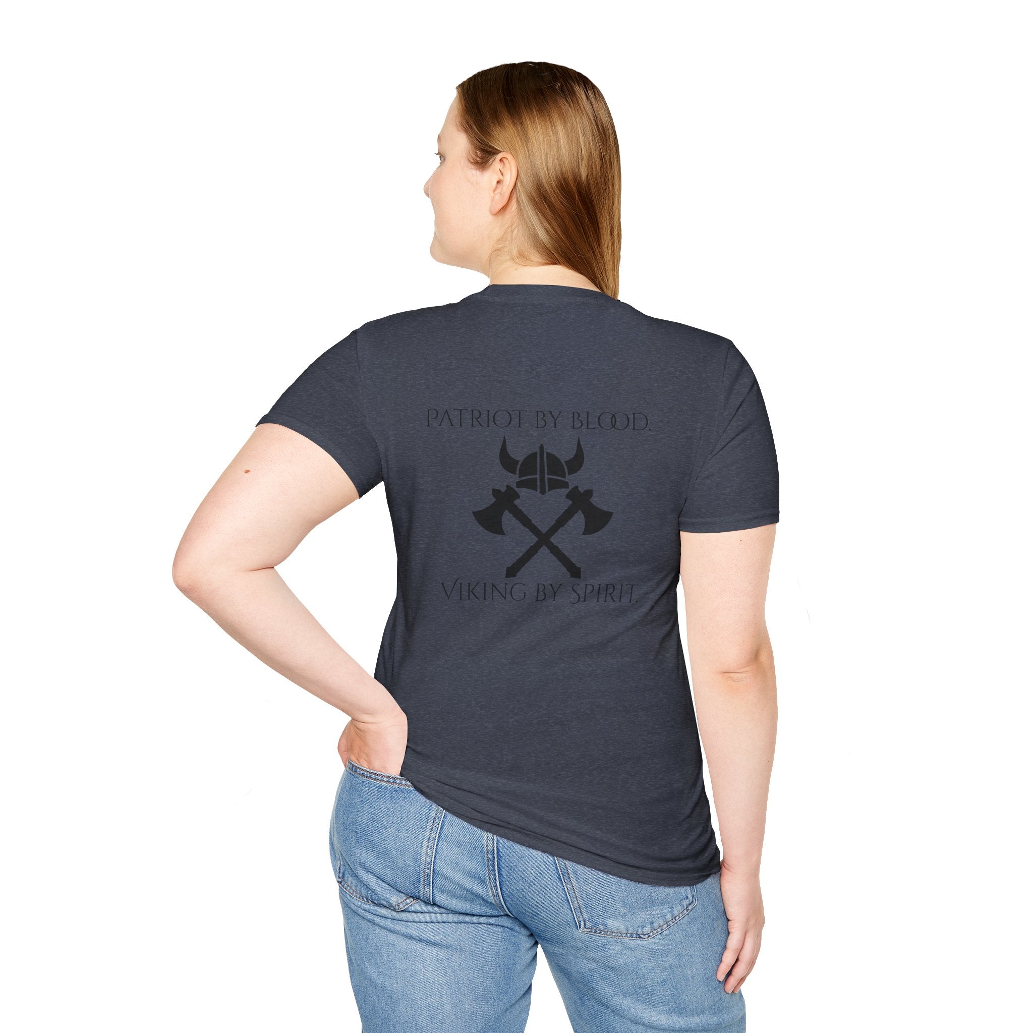 🐐⚔️ Patriot by Blood. Viking by Spirit. T-Shirt – Geaux Valhalla Edition