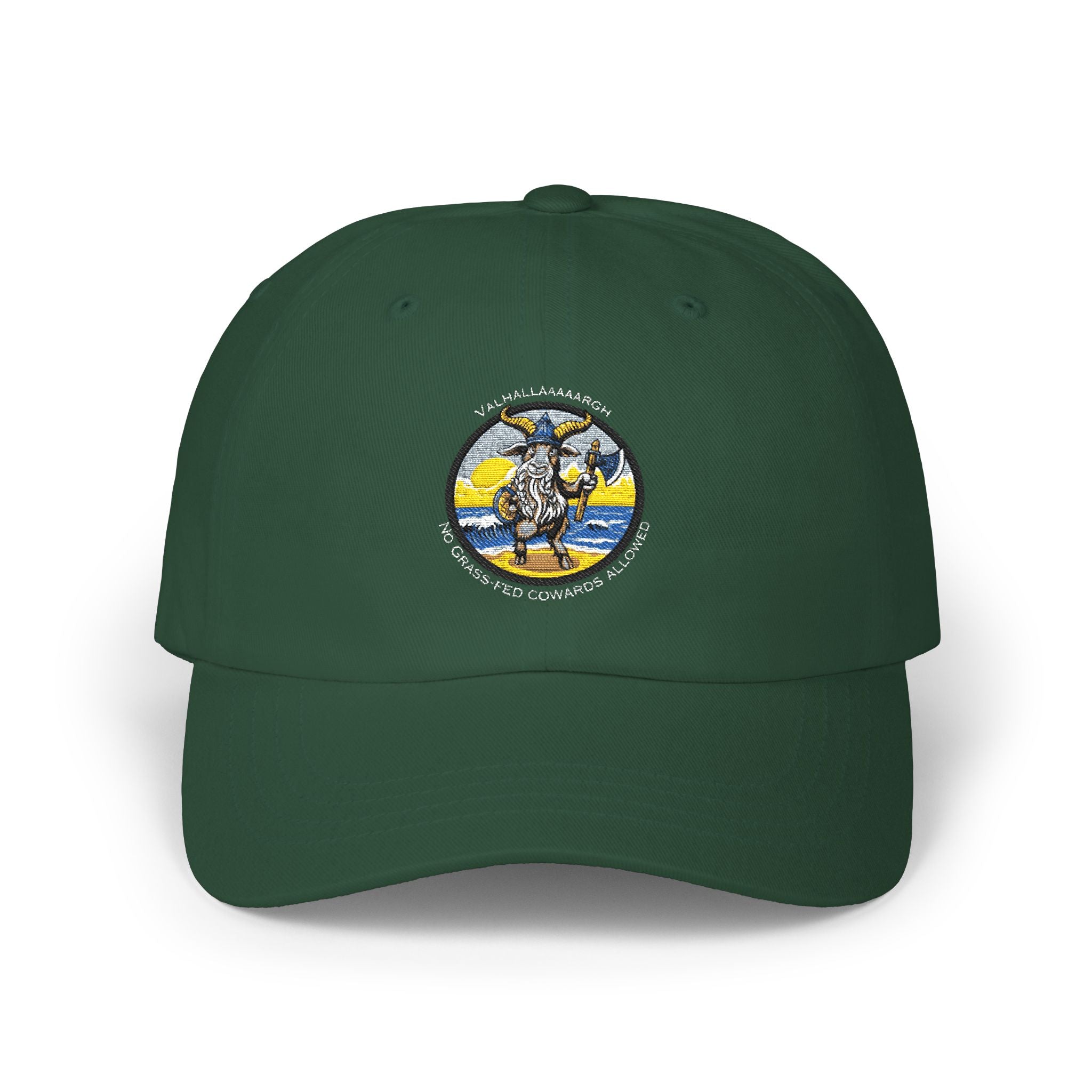🐐⚔️ Valhallaaaaargh Classic Dad Cap – Geaux Valhalla Edition