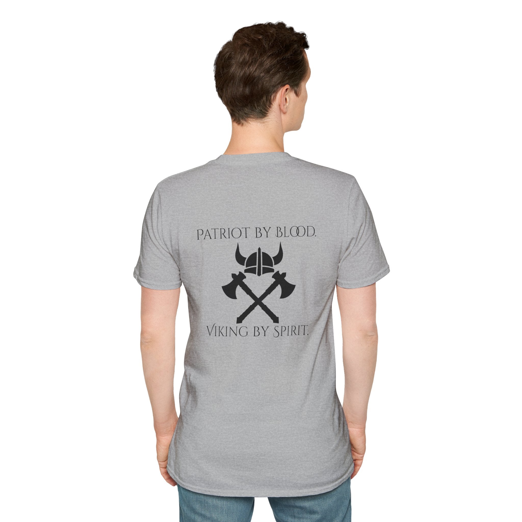 🐐⚔️ Patriot by Blood. Viking by Spirit. T-Shirt – Geaux Valhalla Edition
