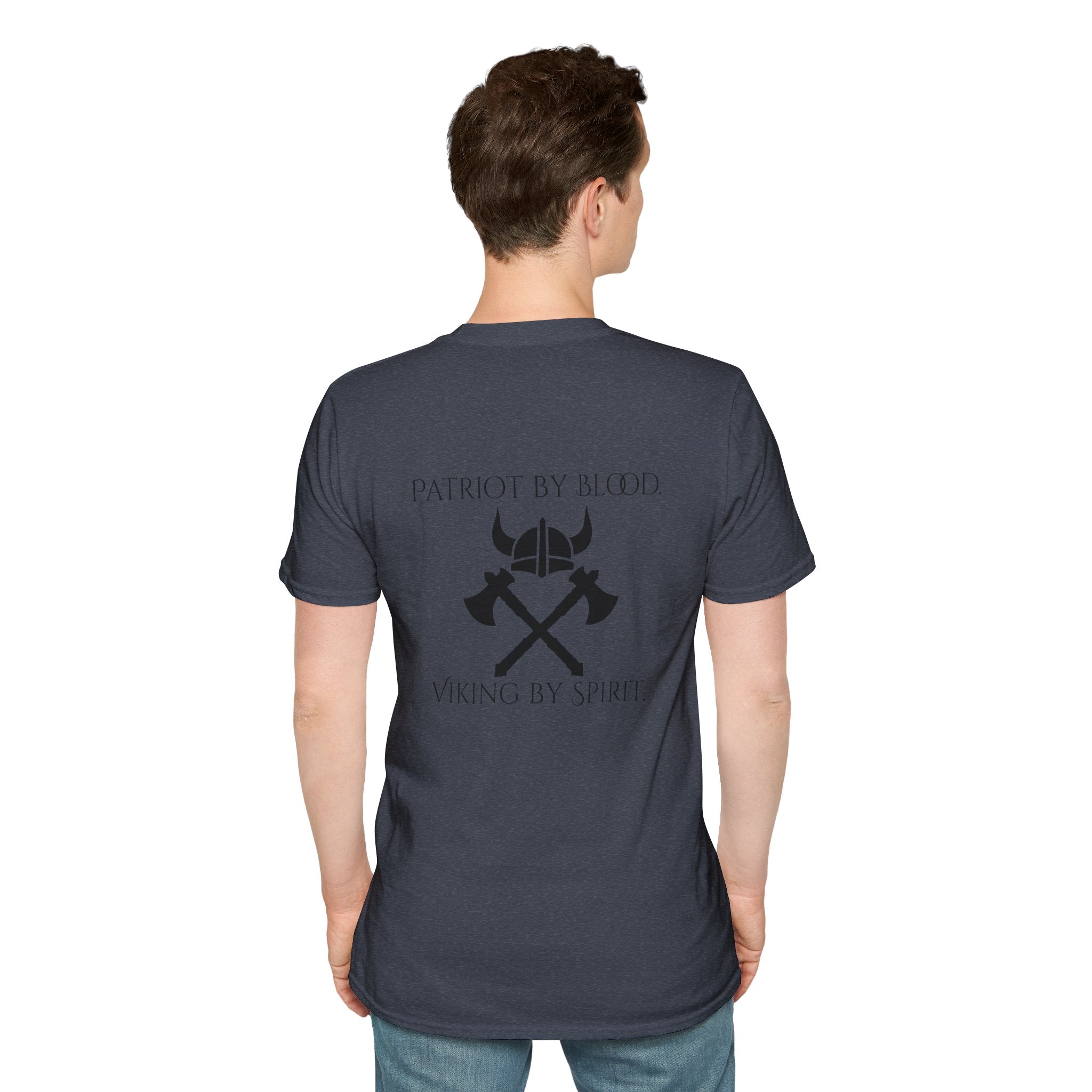🐐⚔️ Patriot by Blood. Viking by Spirit. T-Shirt – Geaux Valhalla Edition
