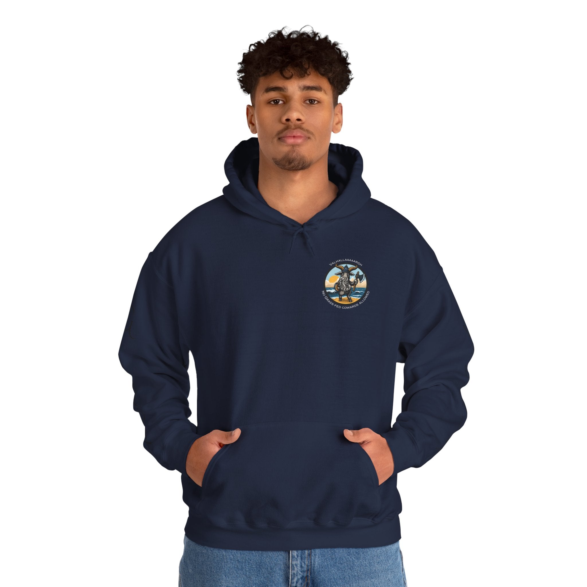 🐐⚔️ Patriot by Blood. Viking by Spirit. Hoodie – Geaux Valhalla Edition