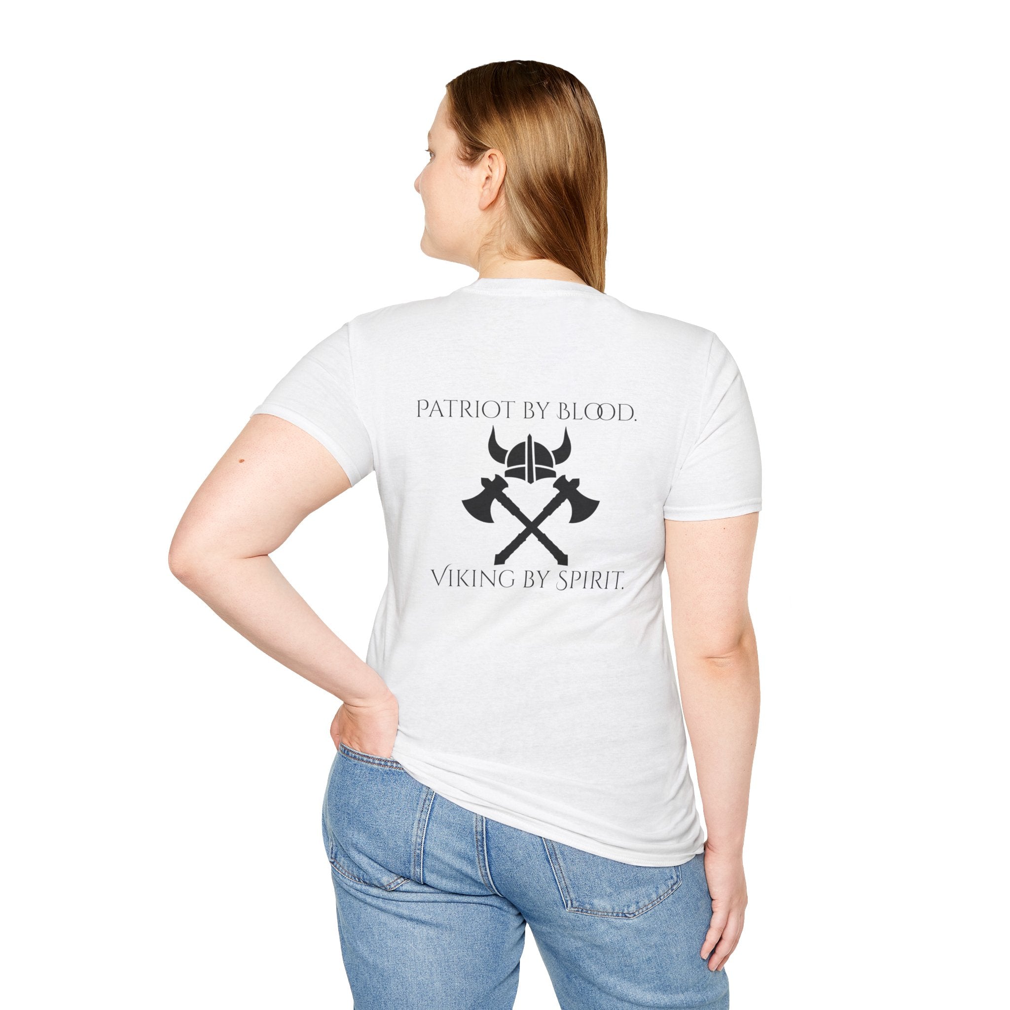 🐐⚔️ Patriot by Blood. Viking by Spirit. T-Shirt – Geaux Valhalla Edition