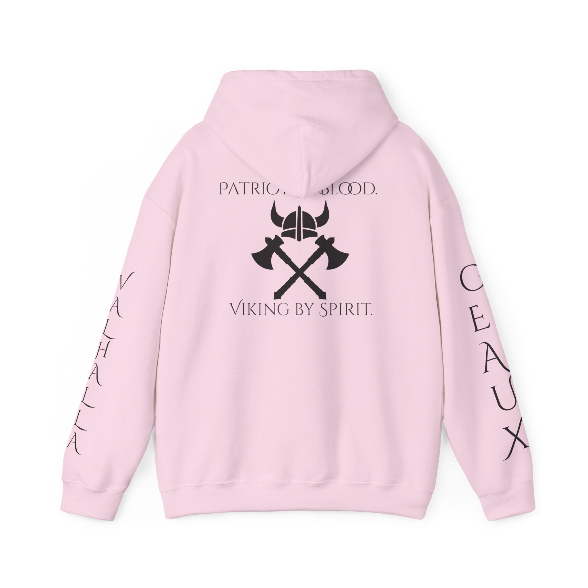 🐐⚔️ Patriot by Blood. Viking by Spirit. Hoodie – Geaux Valhalla Edition