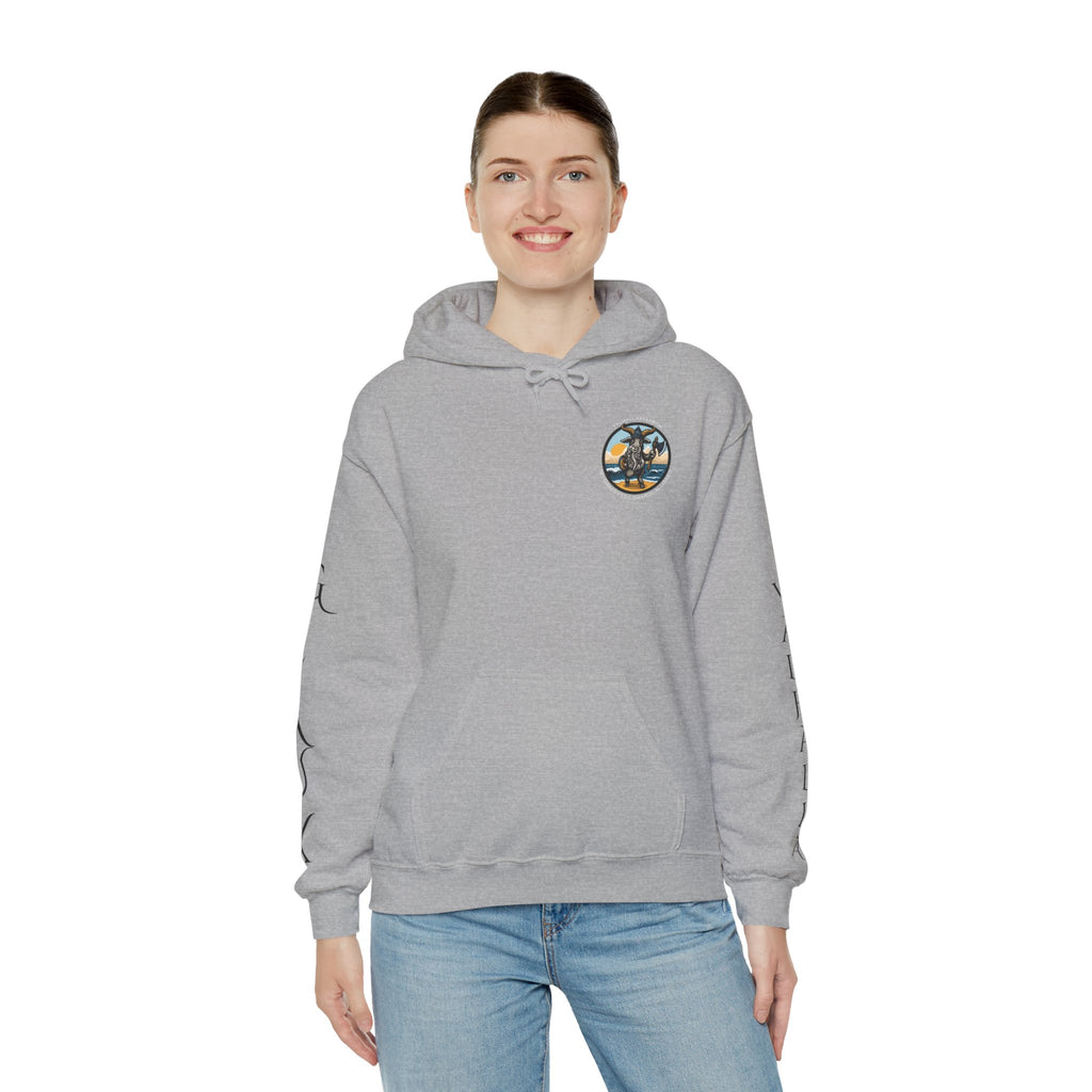 🐐⚔️ Patriot by Blood. Viking by Spirit. Hoodie – Geaux Valhalla Edition