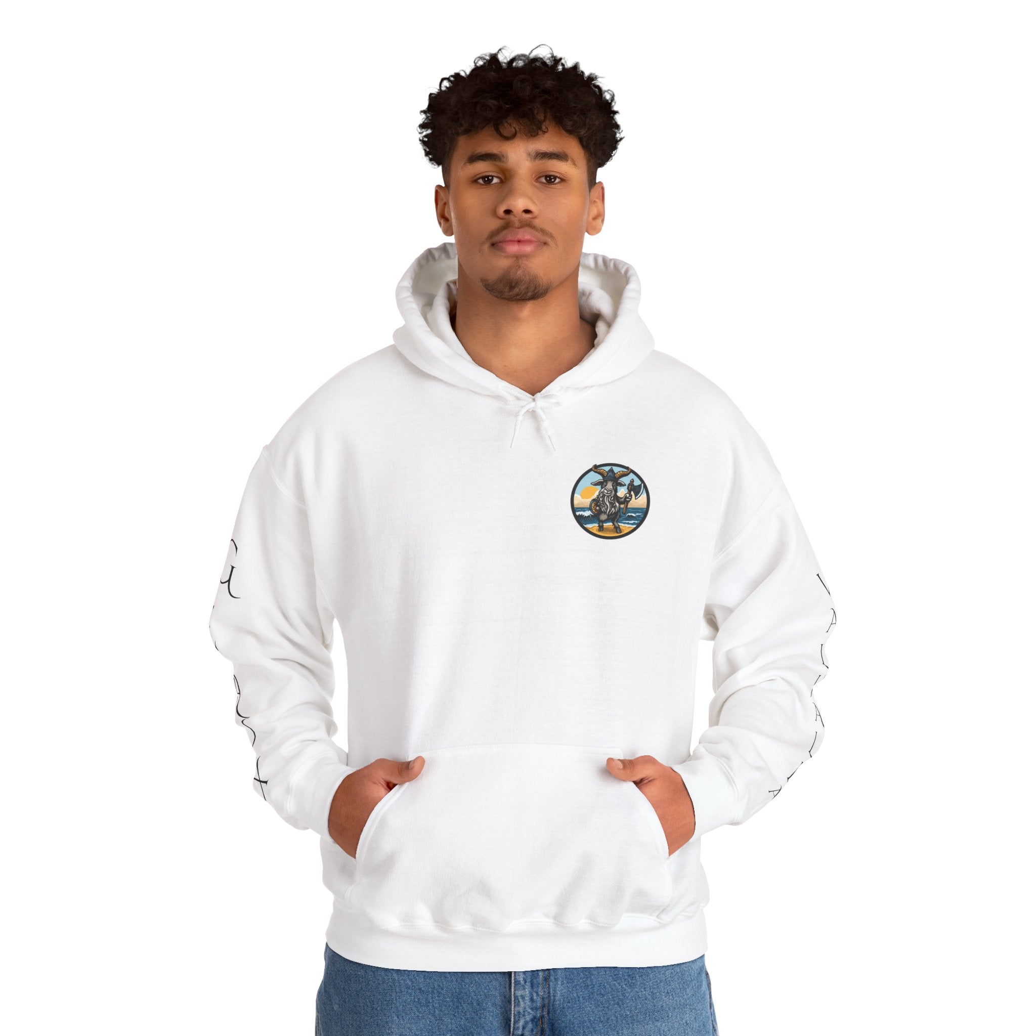 🐐⚔️ Patriot by Blood. Viking by Spirit. Hoodie – Geaux Valhalla Edition