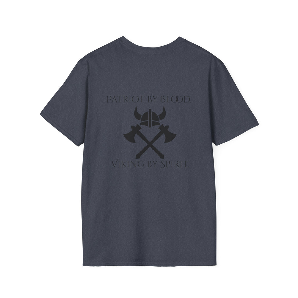 🐐⚔️ Patriot by Blood. Viking by Spirit. T-Shirt – Geaux Valhalla Edition