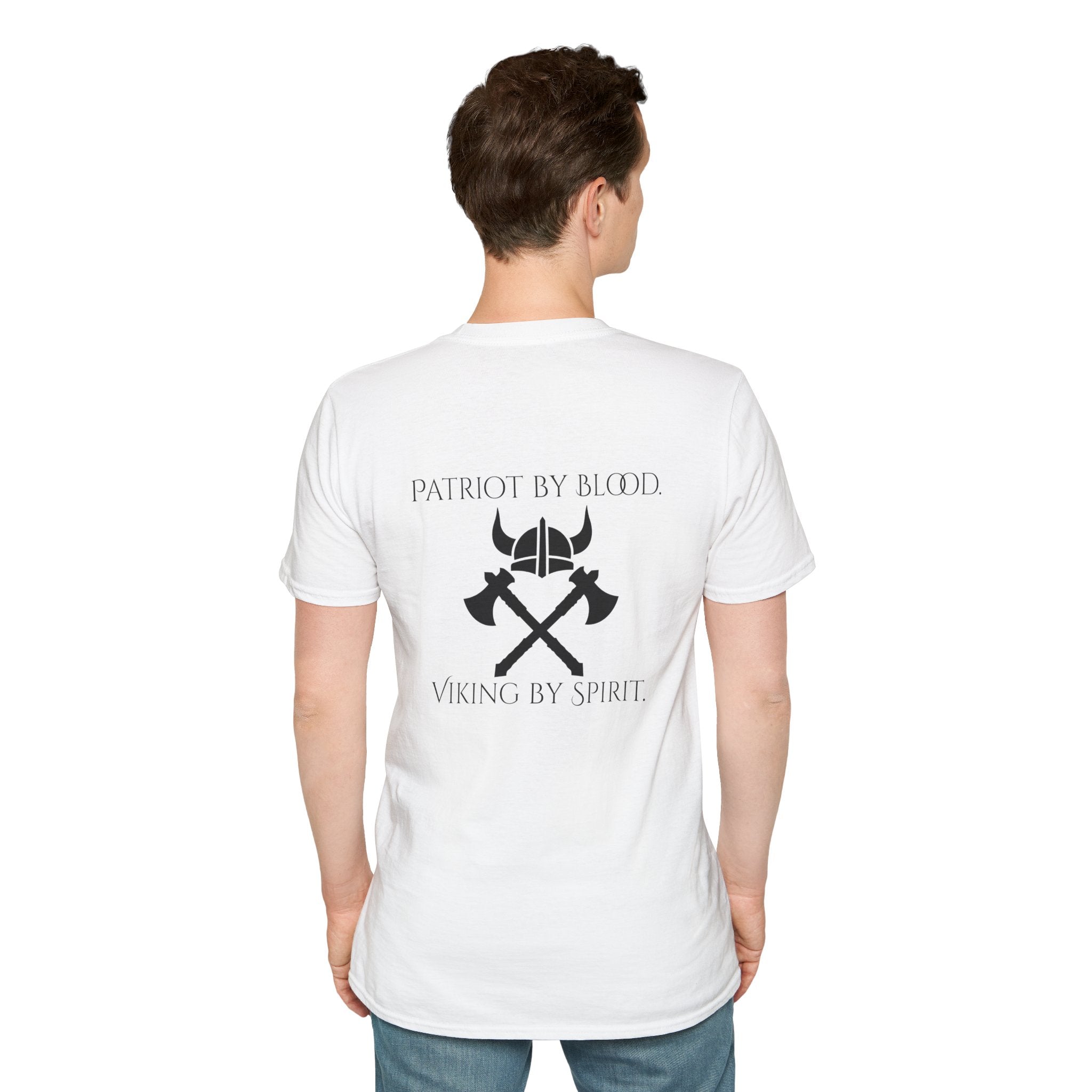 🐐⚔️ Patriot by Blood. Viking by Spirit. T-Shirt – Geaux Valhalla Edition