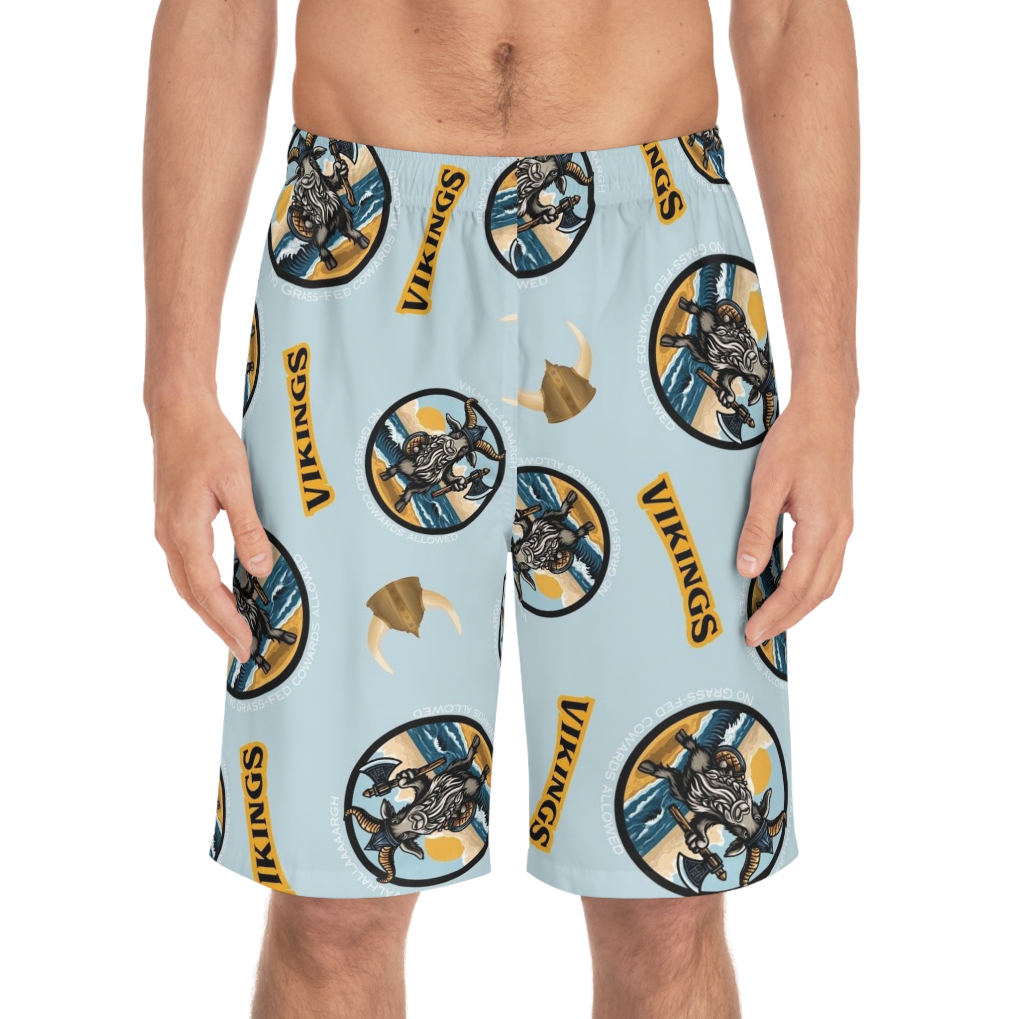 🐐⚔️ Valhallaaaaargh Men’s Viking Board Shorts