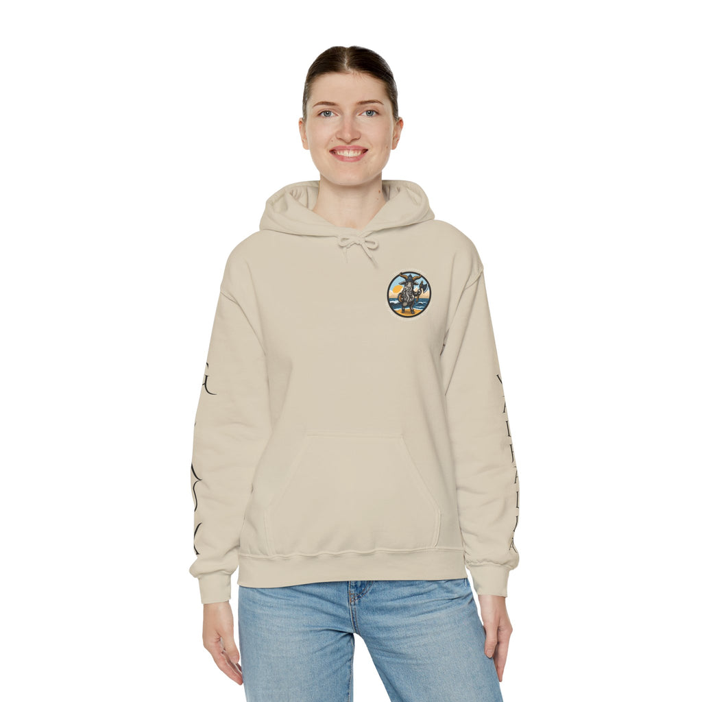 🐐⚔️ Patriot by Blood. Viking by Spirit. Hoodie – Geaux Valhalla Edition