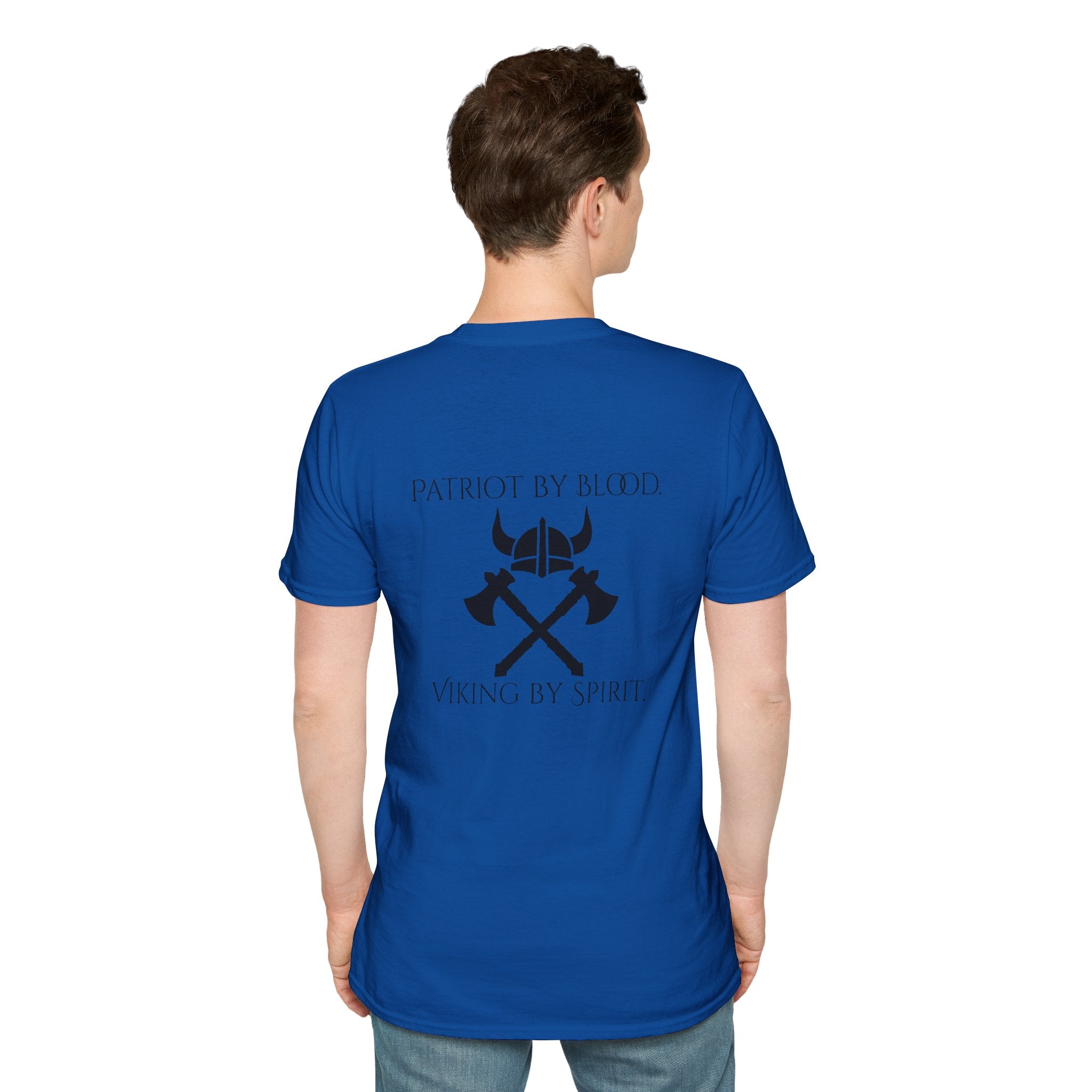 🐐⚔️ Patriot by Blood. Viking by Spirit. T-Shirt – Geaux Valhalla Edition