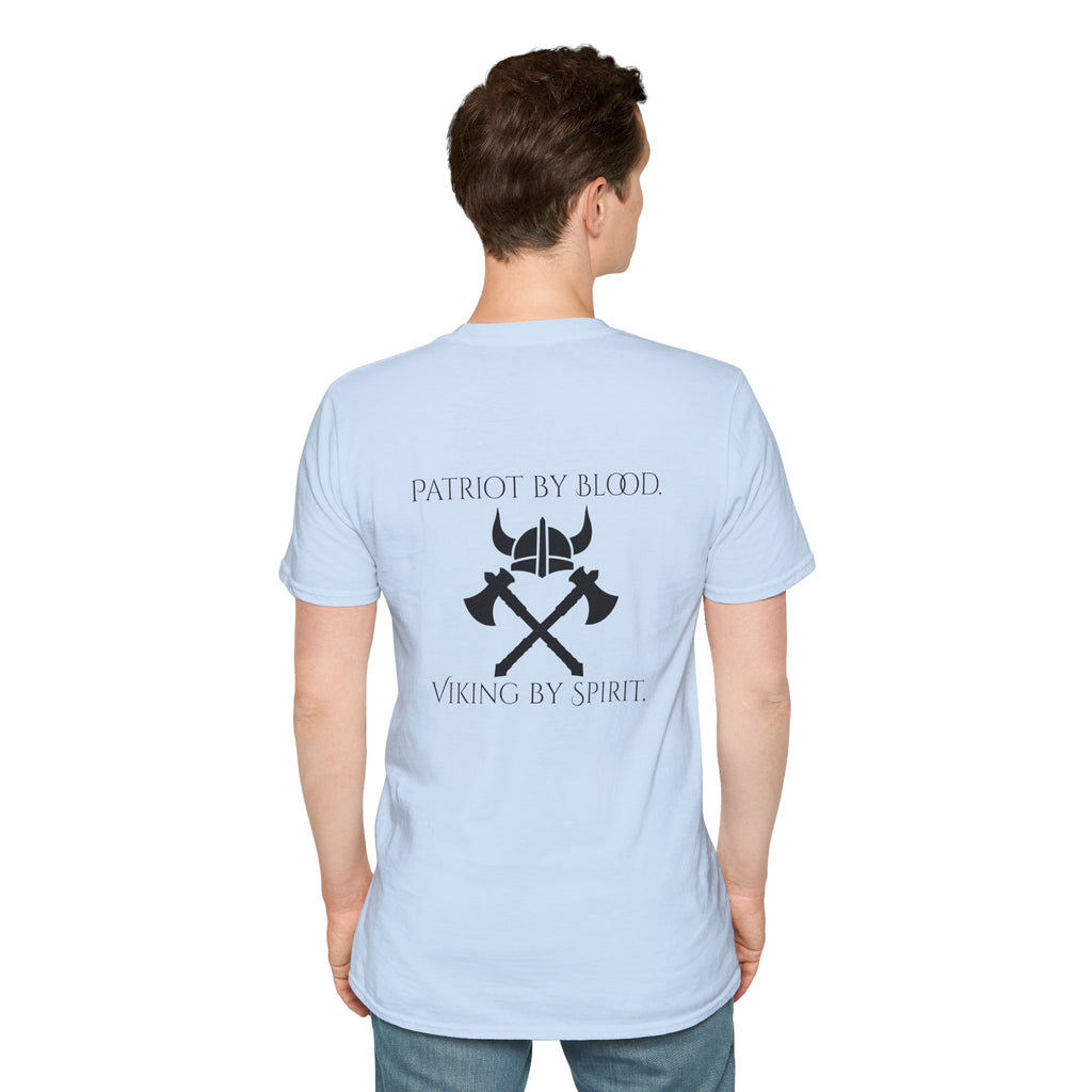 🐐⚔️ Patriot by Blood. Viking by Spirit. T-Shirt – Geaux Valhalla Edition