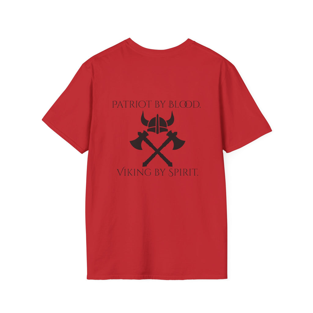 🐐⚔️ Patriot by Blood. Viking by Spirit. T-Shirt – Geaux Valhalla Edition