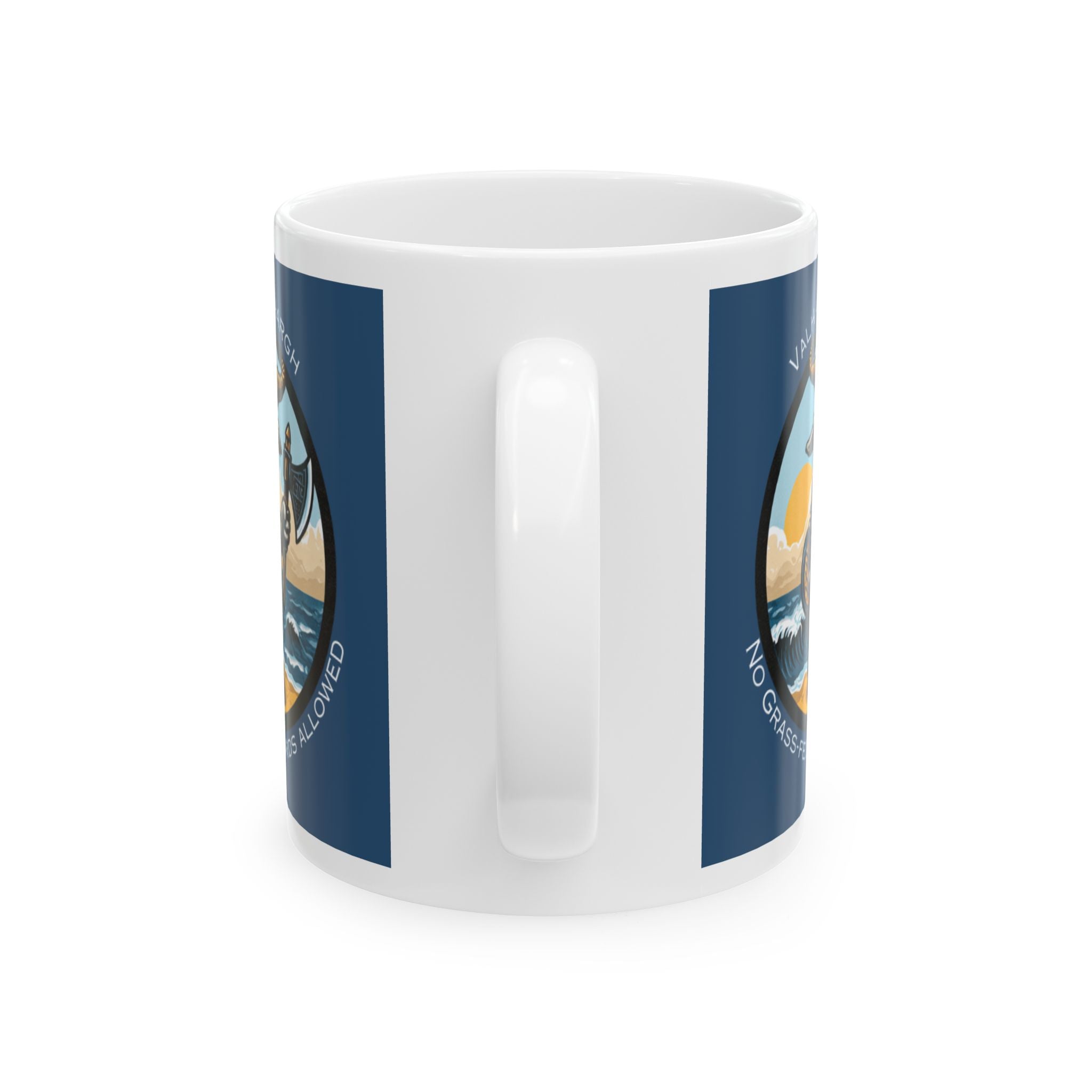 🐐⚔️ Geaux Valhalla Ceramic Mug – Valhallaaaaargh Edition