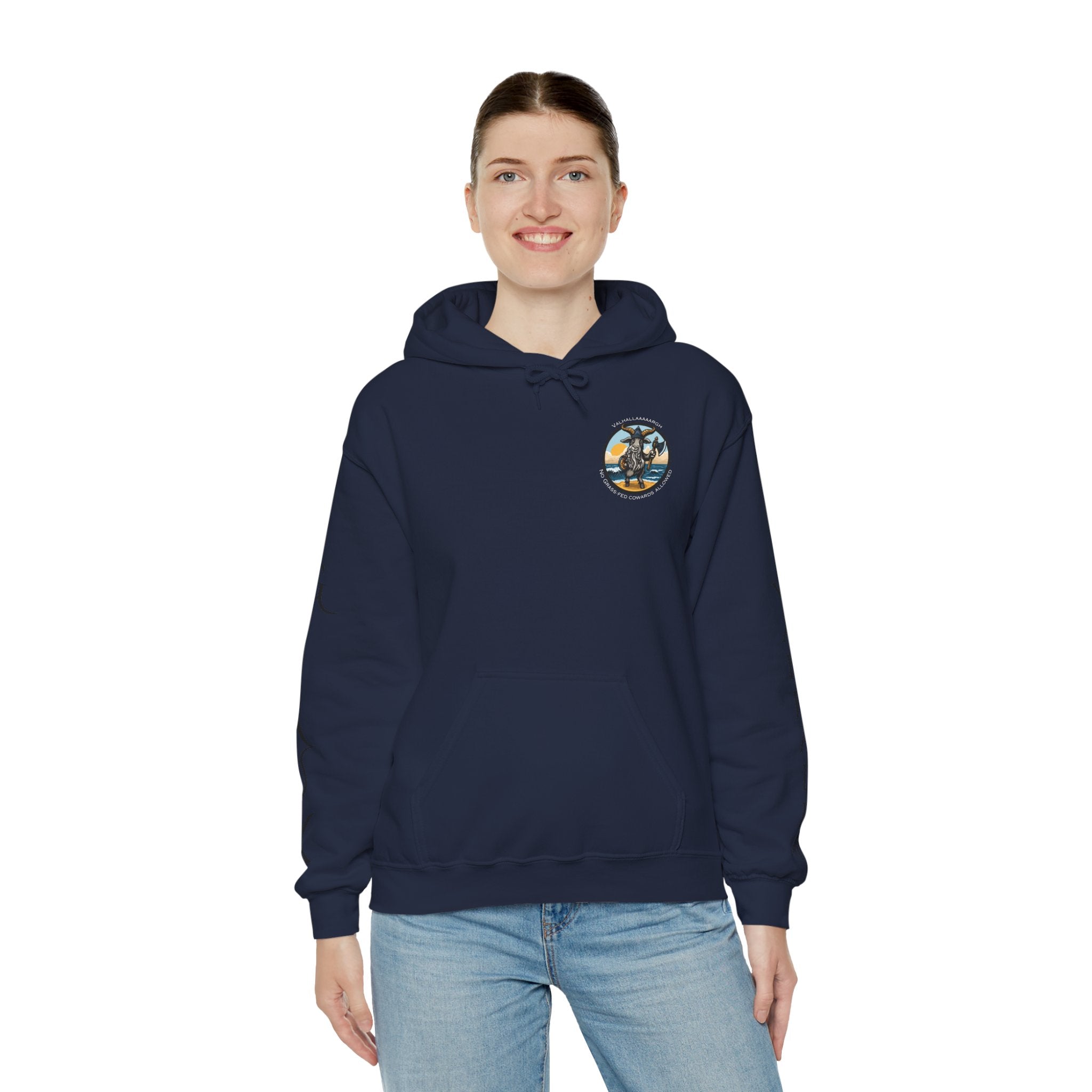 🐐⚔️ Patriot by Blood. Viking by Spirit. Hoodie – Geaux Valhalla Edition