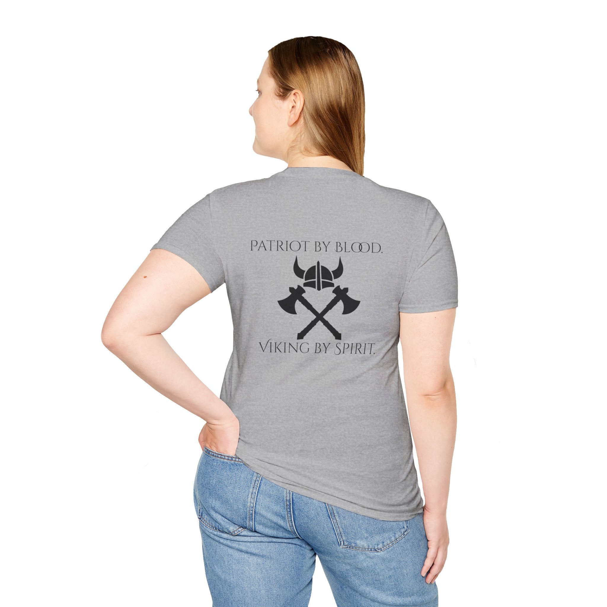 🐐⚔️ Patriot by Blood. Viking by Spirit. T-Shirt – Geaux Valhalla Edition