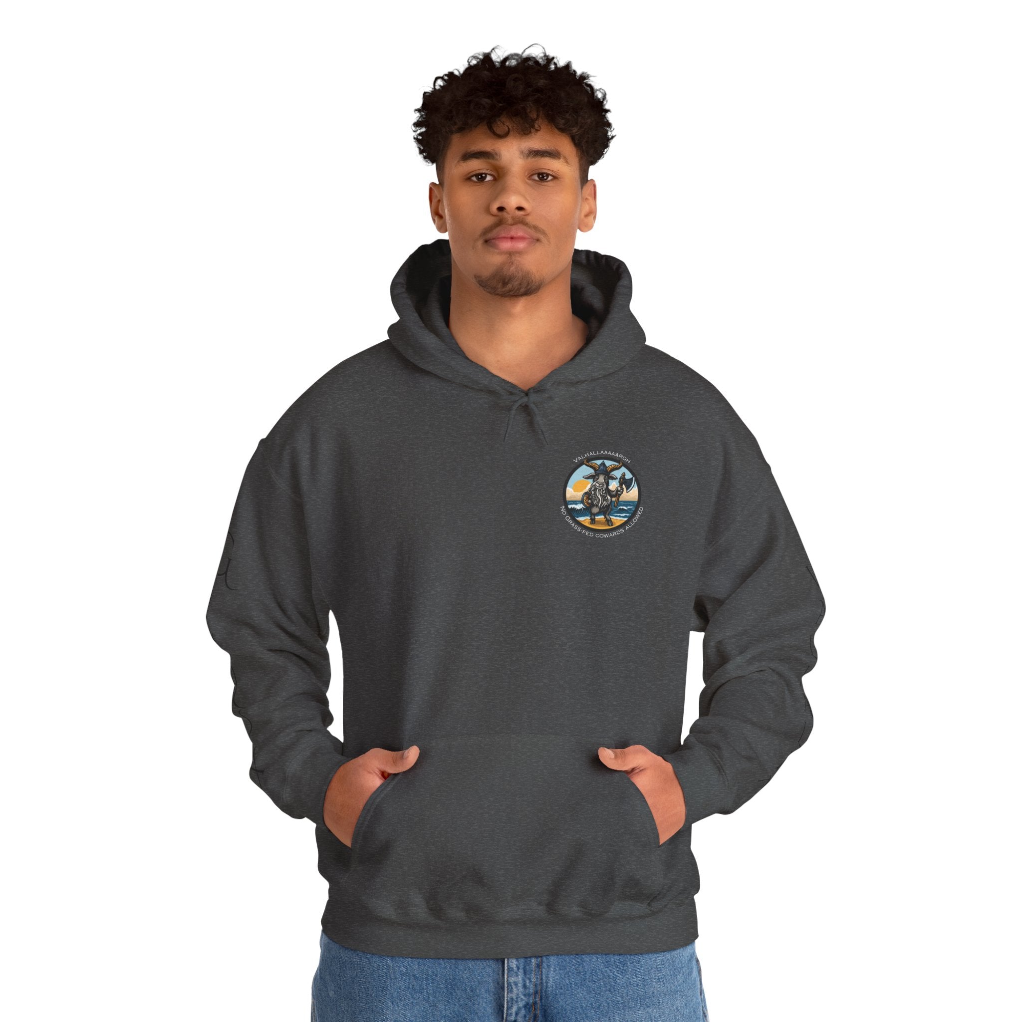 🐐⚔️ Patriot by Blood. Viking by Spirit. Hoodie – Geaux Valhalla Edition