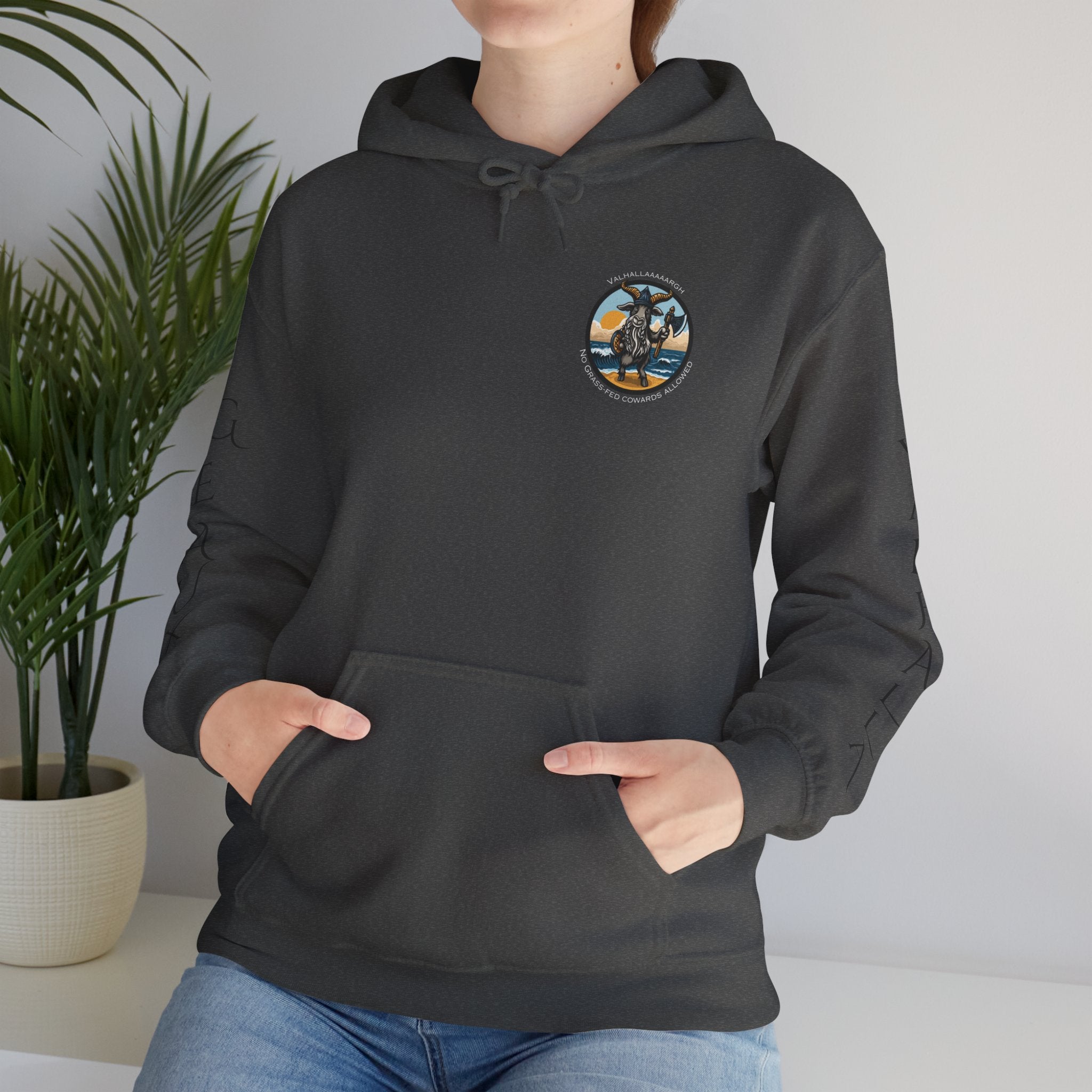 🐐⚔️ Patriot by Blood. Viking by Spirit. Hoodie – Geaux Valhalla Edition