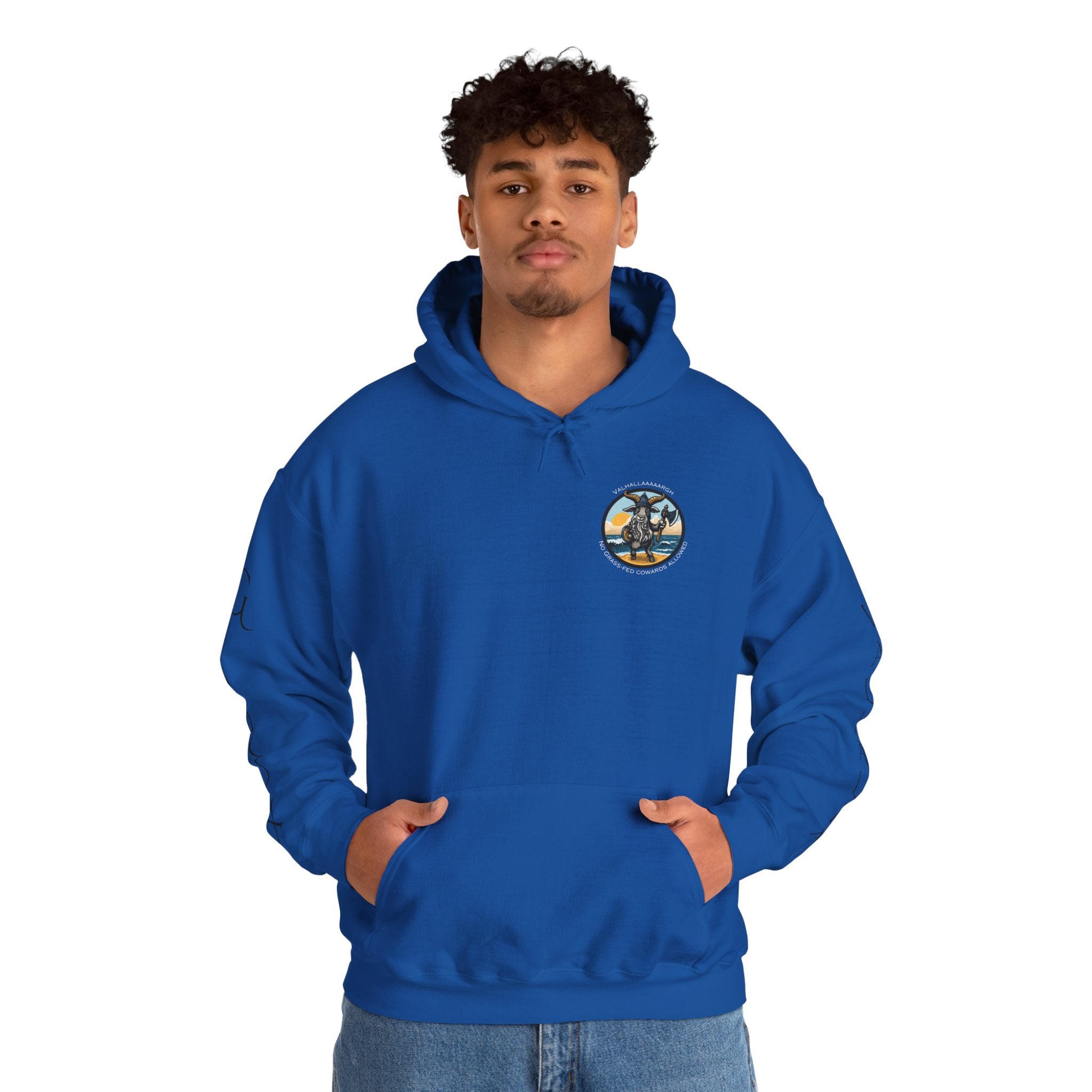 🐐⚔️ Patriot by Blood. Viking by Spirit. Hoodie – Geaux Valhalla Edition